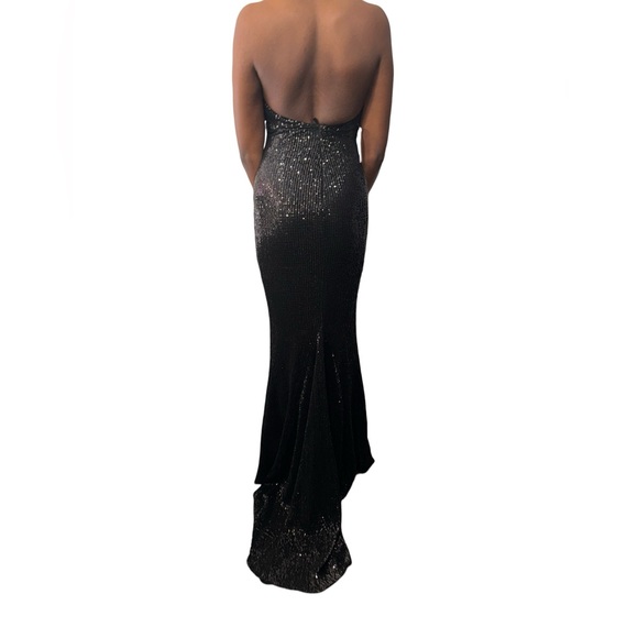 Midnight Elegance Sequin Gown - Picture 2 of 2